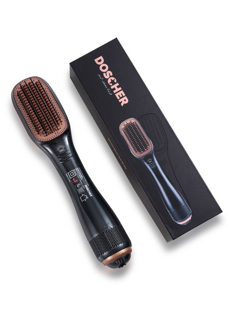 دوشر فرشاة استشوار الشعر ومجفف الشعر السيراميكى
